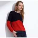 Camisola Feminina De Malha Curta Simples Casual Inverno GareMay