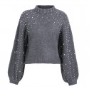 Women's Sweater High Collar Knitted Winter Long Sleeve