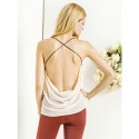 Blouse Sexy Party Night Women White Summer Fashion in Chiffon