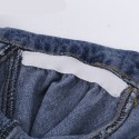 Women's Winter Basic Coat Shoulder Bar Neck Jeans
