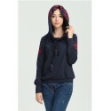 Moletom Casual Manga Longa Capuz solto Estilo Inverno Feminino