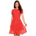 Women's Casual Dress Short Sleeve Summer Polka Dot Print