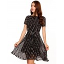 Women's Casual Dress Short Sleeve Summer Polka Dot Print