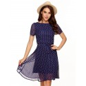 Women's Casual Dress Short Sleeve Summer Polka Dot Print