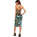 Vestido Casual Feminino Floral Sexy Botanica Verão Estilo Casual