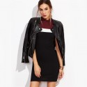 Formal Shaped Dress Formal Style Casual Colrovie Short Sleeve
