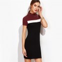 Formal Shaped Dress Formal Style Casual Colrovie Short Sleeve