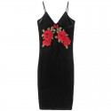 Sexy Clubwear Embroidery Colrovie Women's Floral Clubwear