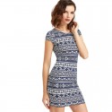 Women's Tribal Summer Dress Brief Vintage Sexy Casual Style
