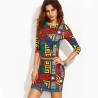 Short Sexy Women's Dress Casual Style Multicolor Long Sleeve