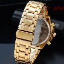 Clock Digital Sport Classic Analog Quartz Men Gold