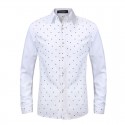 Camisa Casual Estampa Cavera Masculina Manga Longa