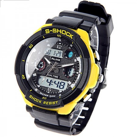 Watch Unisex Swimming Yellow Various colors digital and analog
