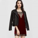 Burgundy Velvet Summer Sexy Club Style Dress