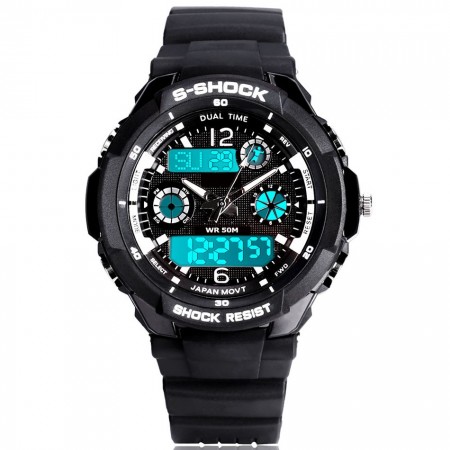 Aquatico Watch Sports Male Digital and Analog Rubber