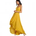 Women's Long Dress Elegant Party Formal Style Basic Yellow