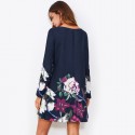 Women's Casual Floral Dress Casual Short Sleeve