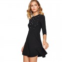 Women's Casual Dress Casual Style Elegant Embellished Pearl