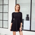 Women's Casual Dress Casual Style Elegant Embellished Pearl