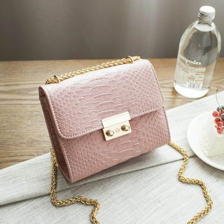 Women's Clutches Small Hand Bag Casual Elegant Golden Strap