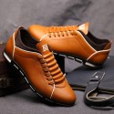 Shoes Social Yellow Male Leather Elegant Casual Shoe