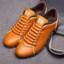 Shoes Social Yellow Male Leather Elegant Casual Shoe