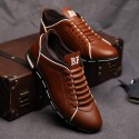 Shoes Social Yellow Male Leather Elegant Casual Shoe