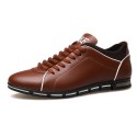 Shoes Social Yellow Male Leather Elegant Casual Shoe