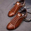 Shoes Social Yellow Male Leather Elegant Casual Shoe