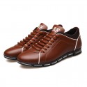 Shoes Social Yellow Male Leather Elegant Casual Shoe