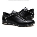 Shoes Social Yellow Male Leather Elegant Casual Shoe