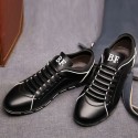 Shoes Social Yellow Male Leather Elegant Casual Shoe