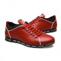 Shoes Social Yellow Male Leather Elegant Casual Shoe