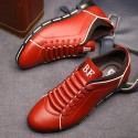 Shoes Social Yellow Male Leather Elegant Casual Shoe