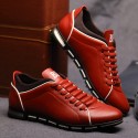 Shoes Social Yellow Male Leather Elegant Casual Shoe