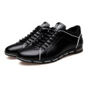 Shoes Social Brown Male Leather Elegant Casual Shoe