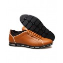 Shoes Social Brown Male Leather Elegant Casual Shoe