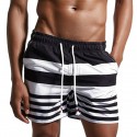 Short Listrado Zebra Curto Masculino Casual de Batedeira Moda Praia