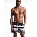 Short Listrado Zebra Curto Masculino Casual de Batedeira Moda Praia