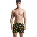 Short Batedeira Estampado Bananas Masculino Curto Moda Verão Praia