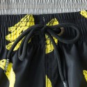 Short Batedeira Estampado Bananas Masculino Curto Moda Verão Praia