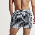 Moda Short Listrado Masculino Verão Estampado Casual Férias Usar Praia