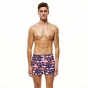 Short Pra Badedeira Men's Short Floral Striped Promo A Adjustable