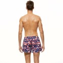 Short Pra Badedeira Men's Short Floral Striped Promo A Adjustable