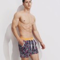 Men's Floral Short Stripe Patterned Fashion Summer Comfortable