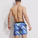 Men's Floral Short Stripe Patterned Fashion Summer Comfortable