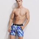 Men's Floral Short Stripe Patterned Fashion Summer Comfortable