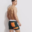 Short de Surf Curto Masculino Listrado Alta Costura com Bolso Lateral