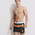 Short de Surf Curto Masculino Listrado Alta Costura com Bolso Lateral