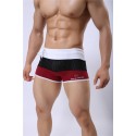 Men's BodyBuilding Underwear Fashion Summer Beach Striped Sunga